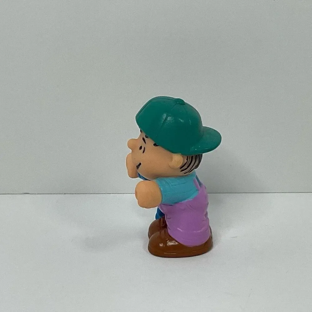 vtg mcdonalds happy meal toy peanuts farm linus charlie brown figure 2.5 inch lo
